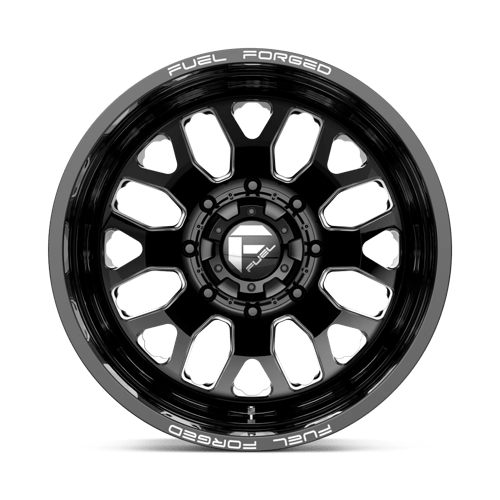Fuel Mono DE1922829235 D19 22X8.25 8X200 GL-BLK-MIL -202MM - Truck Part Superstore