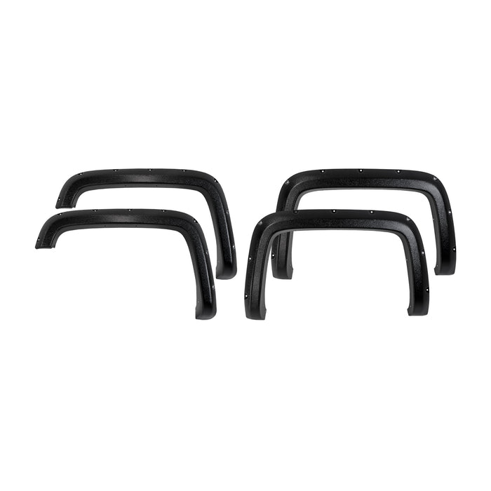 TrailFX FFC3002S 2 In Tire Coverage Black Tri-Flex (TM) ABS Thermo4-3/4 In Flare Height Set Of 4 - Truck Part Superstore