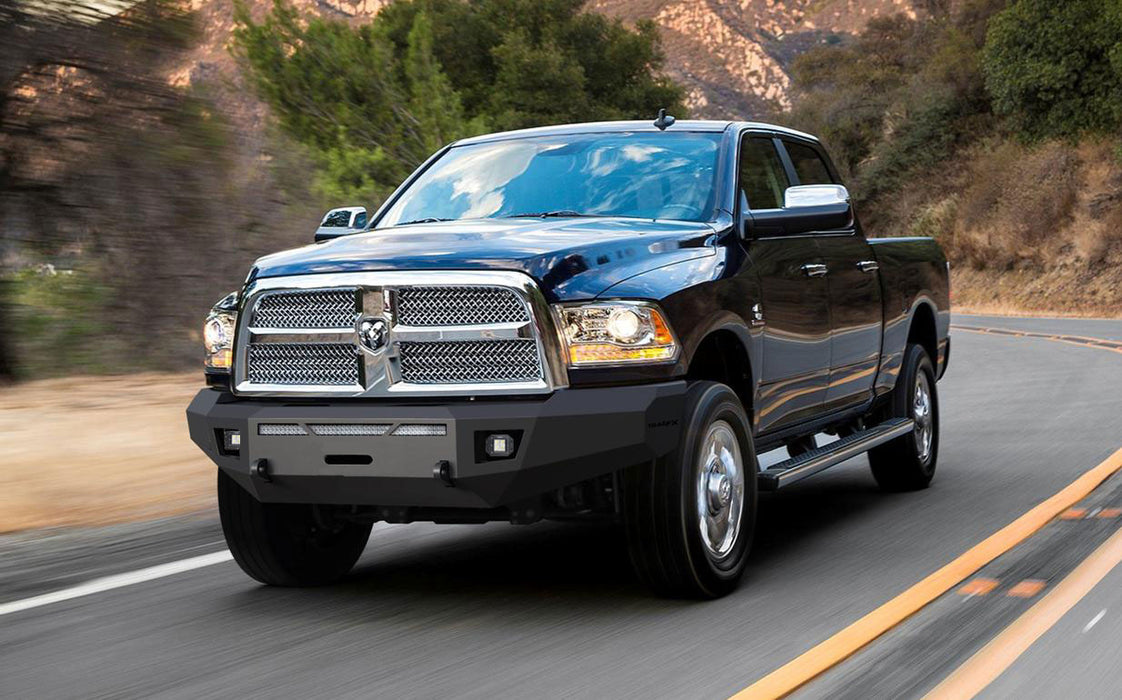 TrailFX FHDB001TI 1 Pc Direct Fit W/O Grille Guard W/WIn Mnt W/D-Ring Black Titn Pwdr Ctd Steel - Truck Part Superstore