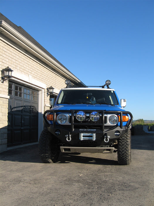 Road Armor FJ801B Stealth Winch Front Bumper; Titan II Guard; Satin Black; - Truck Part Superstore