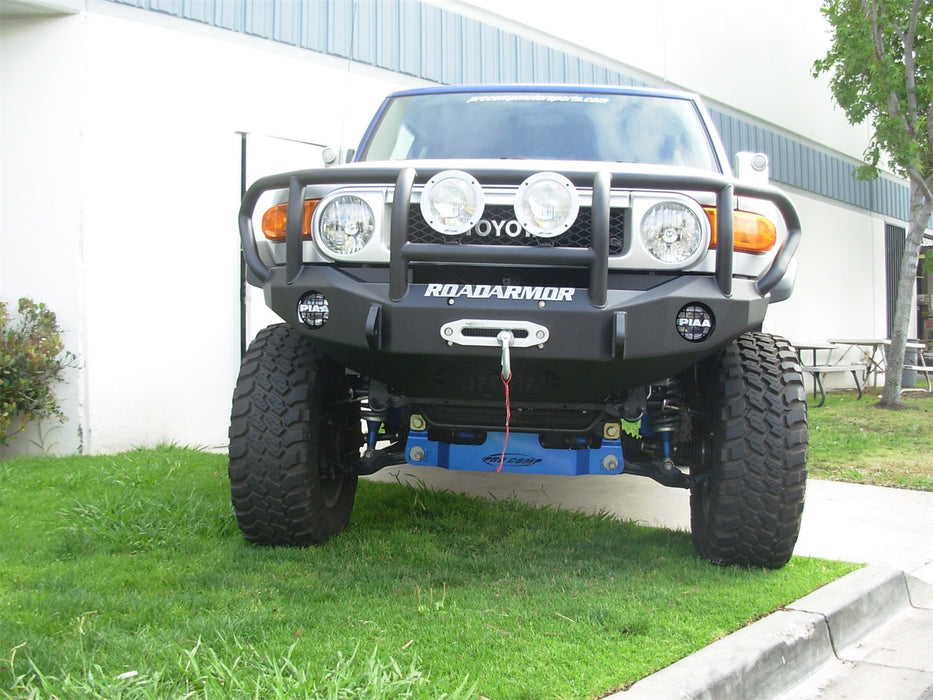 Road Armor FJ801B Stealth Winch Front Bumper; Titan II Guard; Satin Black; - Truck Part Superstore