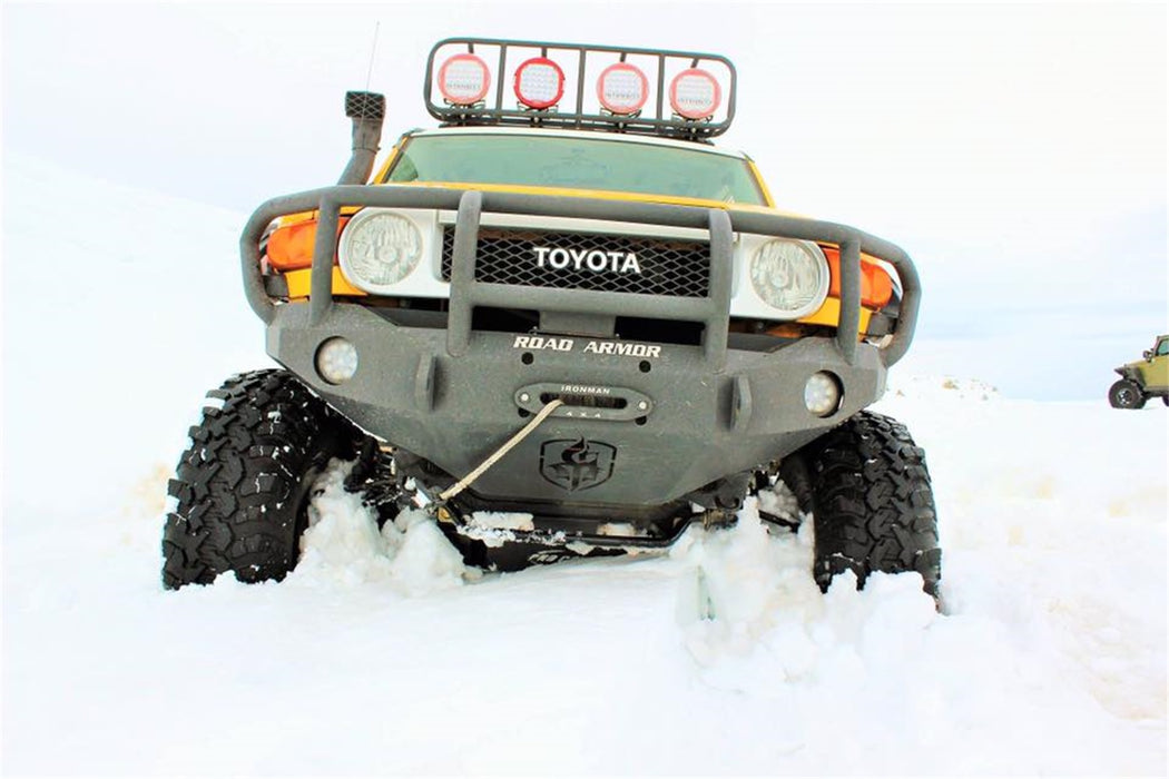 Road Armor FJ801B Stealth Winch Front Bumper; Titan II Guard; Satin Black; - Truck Part Superstore
