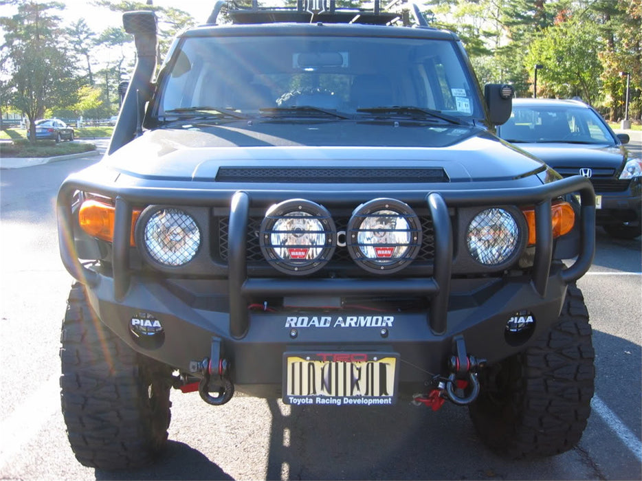 Road Armor FJ801B Stealth Winch Front Bumper; Titan II Guard; Satin Black; - Truck Part Superstore