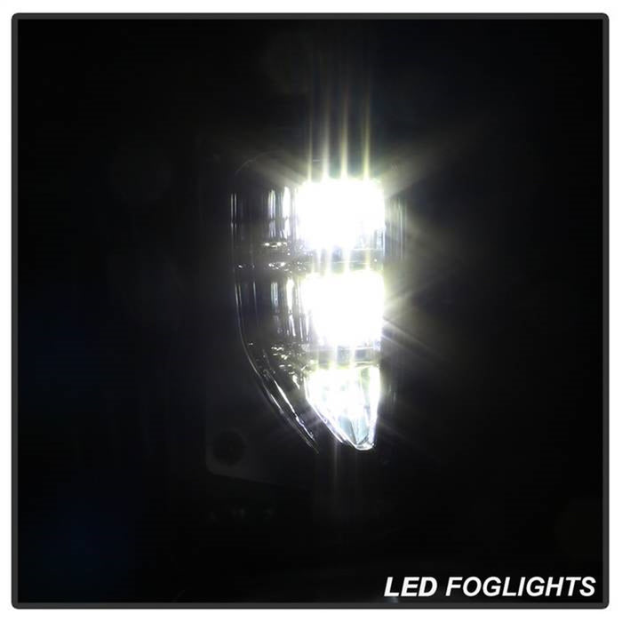 Spyder Auto 9043215 LED Fog Lights; w/Switch; Clear; - Truck Part Superstore