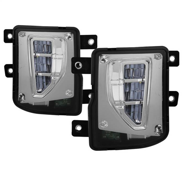 Spyder Auto 9043215 LED Fog Lights; w/Switch; Clear; - Truck Part Superstore