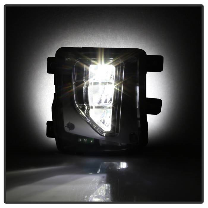 Spyder Auto 9043215 LED Fog Lights; w/Switch; Clear; - Truck Part Superstore