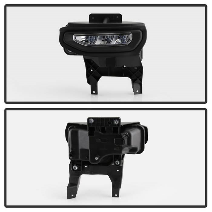 Spyder Auto 9043222 LED Fog Lights; w/Switch; Clear; - Truck Part Superstore