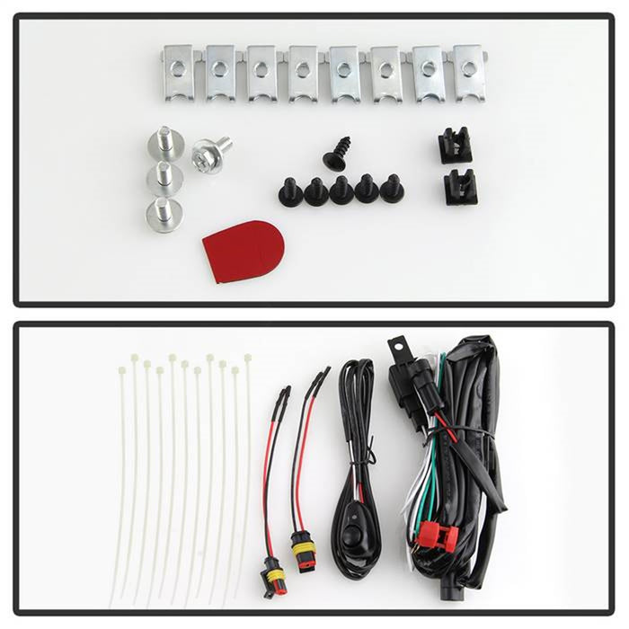 Spyder Auto 9043222 LED Fog Lights; w/Switch; Clear; - Truck Part Superstore