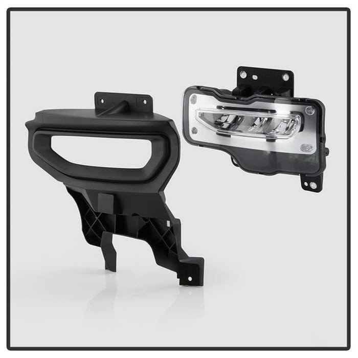 Spyder Auto 9043222 LED Fog Lights; w/Switch; Clear; - Truck Part Superstore