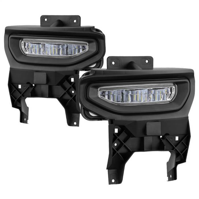 Spyder Auto 9043222 LED Fog Lights; w/Switch; Clear; - Truck Part Superstore