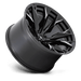 Fuel 1PC D8032220B447 D803 22X12 5X5.5 G-BLK-MILL -44MM - Truck Part Superstore