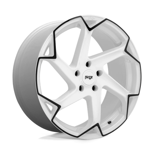 Niche 1PC M2572005F8+40 M257 20X10.5 5X112 G-WHT-BLK 40MM - Truck Part Superstore