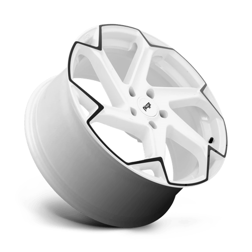 Niche 1PC M2572005F8+40 M257 20X10.5 5X112 G-WHT-BLK 40MM - Truck Part Superstore
