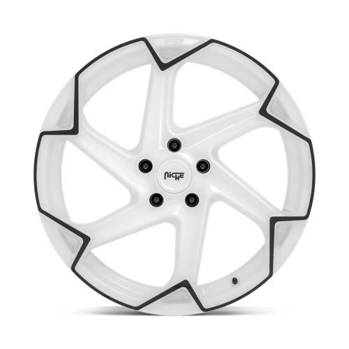 Niche 1PC M257200544+40 M257 20X10.5 5X112 G-WHT-BLK 40MM - Truck Part Superstore
