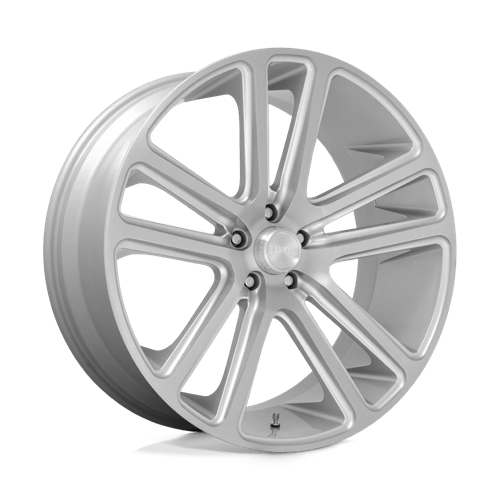 DUB 1PC S257240073+10 S257 24X10 5X5.0 GL-SLVR-BRSH 10MM - Truck Part Superstore