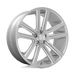 DUB 1PC S257240073+10 S257 24X10 5X5.0 GL-SLVR-BRSH 10MM - Truck Part Superstore