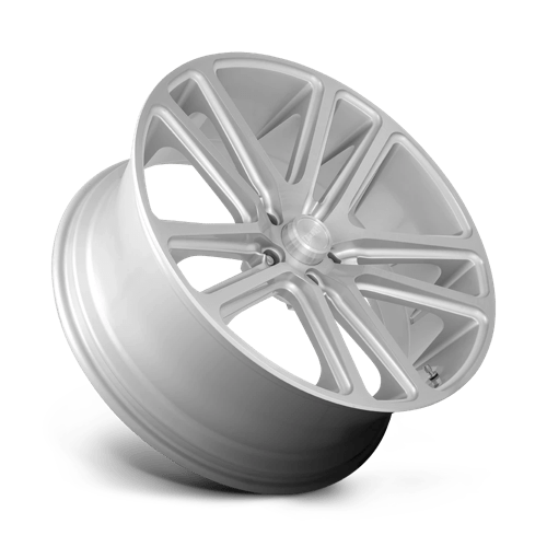 DUB 1PC S257240073+10 S257 24X10 5X5.0 GL-SLVR-BRSH 10MM - Truck Part Superstore
