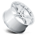 Foose 1PC F173201113+43 F173 20X11 5X120 CHROME 43MM - Truck Part Superstore
