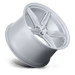 Foose 1PC F174199513+17 F174 19X9.5 5X120 G-SLVR 17MM - Truck Part Superstore