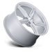 Foose 1PC F174199513+45 F174 19X9.5 5X120 G-SLVR 45MM - Truck Part Superstore
