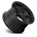 Foose 1PC F175199566+30 F175 19X9.5 5X4.5 M-BLK 30MM - Truck Part Superstore
