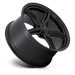 Foose 1PC F175199513+45 F175 19X9.5 5X120 M-BLK 45MM - Truck Part Superstore
