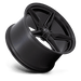 Foose 1PC F175201113+43 F175 20X11 5X120 M-BLK 43MM - Truck Part Superstore