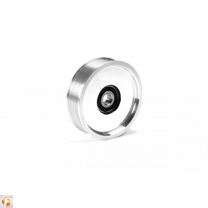 Fleece Performance FPE-34657-AL 2003-2018 Cummins Upper Fan Pulley Idler Bare Aluminium Finish Fleece Performance - Truck Part Superstore