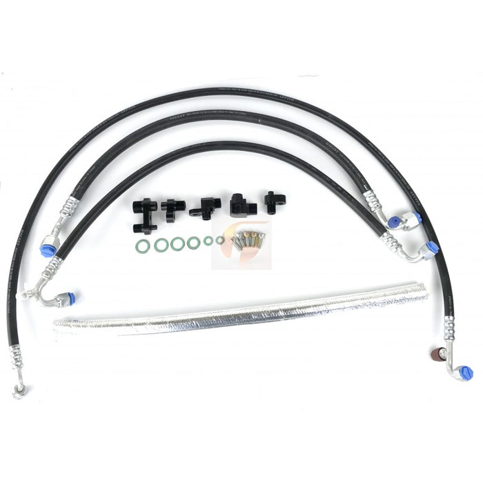 Fleece Performance FPE-AC-KIT-1316 A/C Line Reroute Kit2 013-2018 6.7L Cummins Fleece Performance - Truck Part Superstore