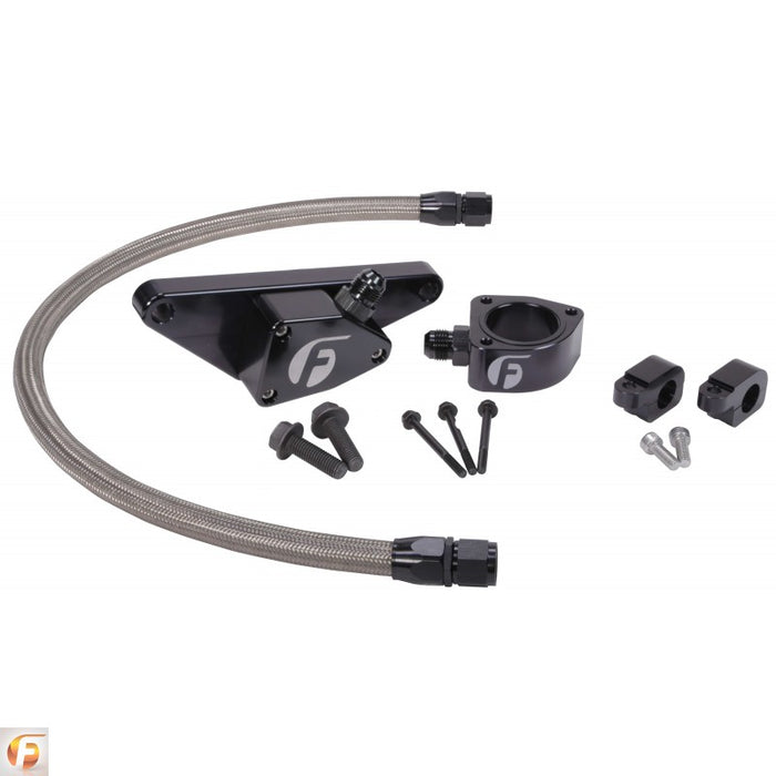 Fleece Performance FPE-CLNTBYPS-CUMMINS-MAN-SS Cummins Coolant Bypass Kit 03-07 Manual Transmission w/ Stainless Steel Braided Line Fleece Performance - Truck Part Superstore