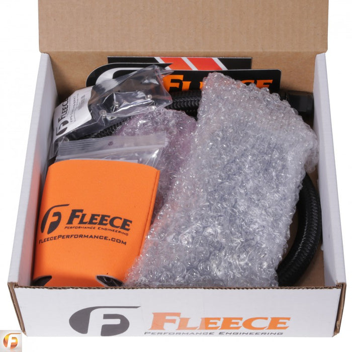 Fleece Performance FPE-CLNTBYPS-CUMMINS-VP-SS Cummins Coolant Bypass Kit VP 98.5-02 with Stainless Steel Braided Line Fleece Performance - Truck Part Superstore