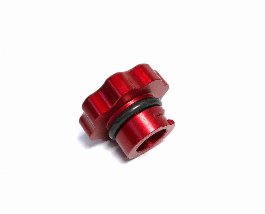 Fleece Performance FPE-DMAX-OC-RED 2001-2016 Duramax Oil Cap Red Fleece Performance - Truck Part Superstore