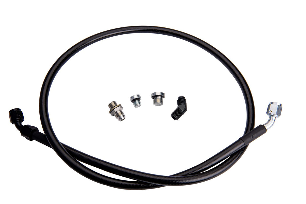 Fleece Performance FPE-DTFL-S3S4-0116 Remote Turbo Oil Feed Line Kit for 2001-2016 Duramax with 1/4 NPT Turbo Oil Inlet (s300/s400) 2001-2016 GM 2500/3500 Fleece Performance - Truck Part Superstore