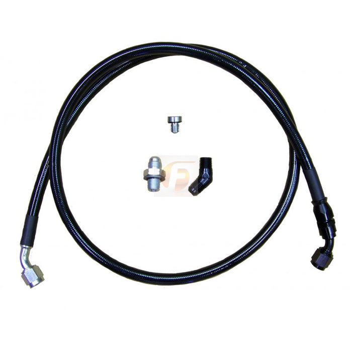 Fleece Performance FPE-DTFL-VNT Duramax Factory Style Garrett VNT Turbocharger Remote Oil Feed Line Kit Fleece Performance - Truck Part Superstore