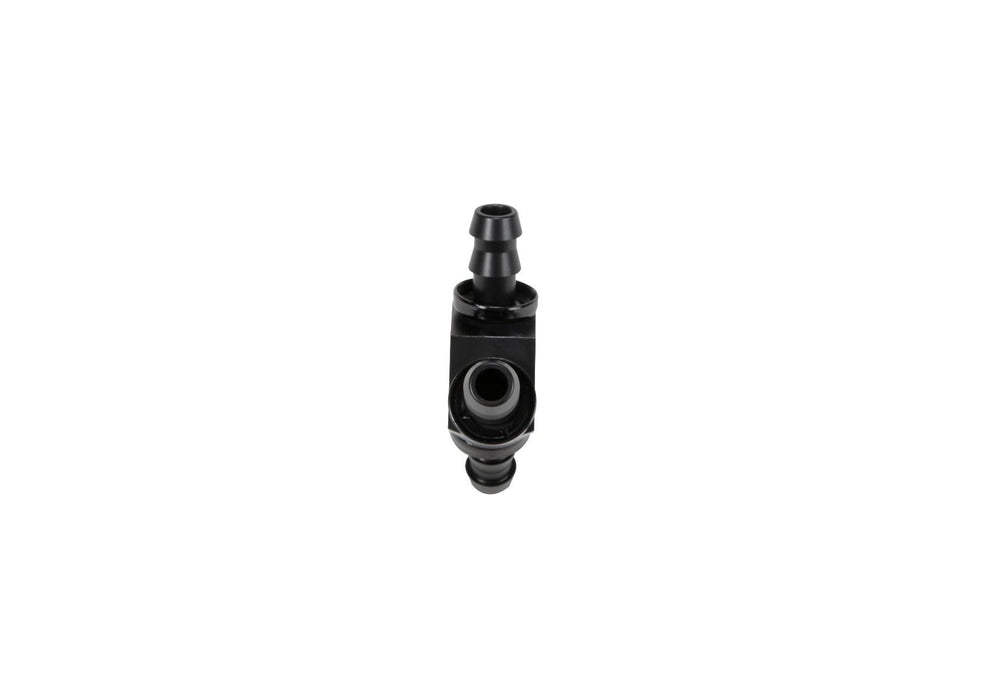Fleece Performance FPE-FIT-Y06-BLK 3/8 Inch Black Anodized Aluminum Y Barbed Fitting (For -6 Pushlock Hose) Fleece Performance - Truck Part Superstore