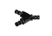 Fleece Performance FPE-FIT-Y08-BLK 1/2 Inch Black Anodized Aluminum Y Barbed Fitting (For -8 Pushlock Hose) Fleece Performance - Truck Part Superstore