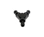 Fleece Performance FPE-FIT-Y08-BLK 1/2 Inch Black Anodized Aluminum Y Barbed Fitting (For -8 Pushlock Hose) Fleece Performance - Truck Part Superstore