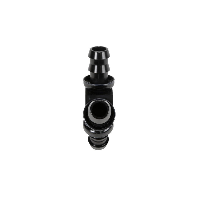 Fleece Performance FPE-FIT-Y08-BLK 1/2 Inch Black Anodized Aluminum Y Barbed Fitting (For -8 Pushlock Hose) Fleece Performance - Truck Part Superstore