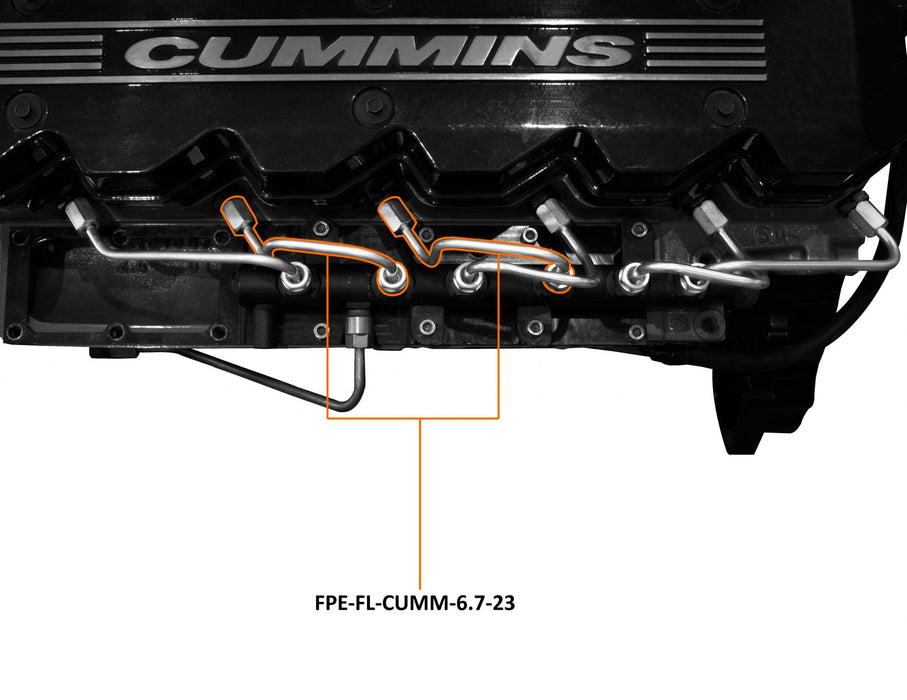 Fleece Performance FPE-FL-CUMM-6.7-23 07.5-18 6.7L RAM 2500/3500 Cummins Number 2 and Number 3 Injection Line Fleece Performance - Truck Part Superstore