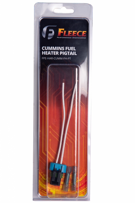 Fleece Performance FPE-HAR-CUMM-FH-PT Fuel Heater Connector and 6 Inch Pigtail for RAM Cummins 5.9/6.7L Fleece Performance - Truck Part Superstore