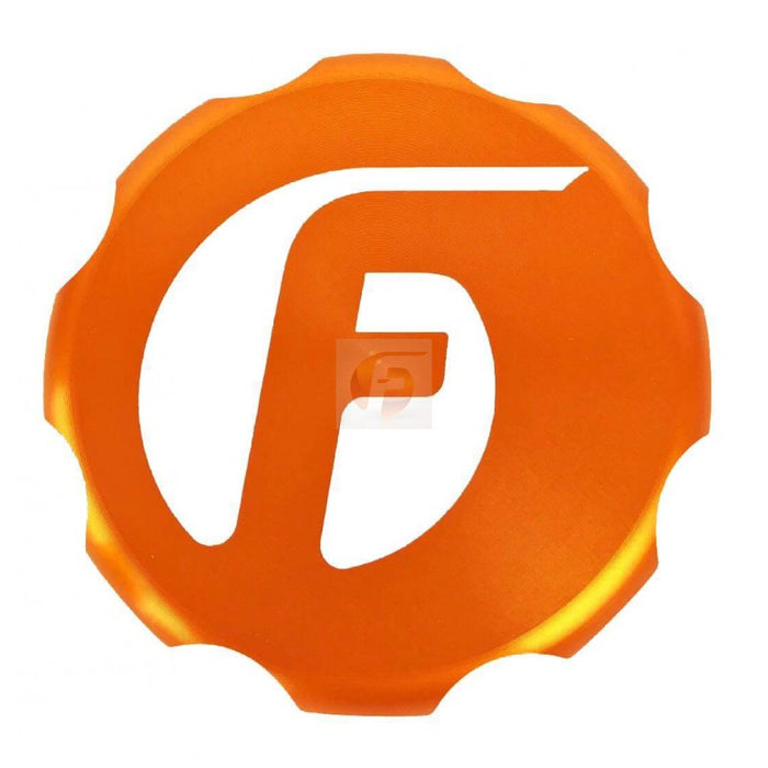 Fleece Performance FPE-OC-CR-F-ORG Cummins Billet Oil Cap Cover Orange Fleece Performance - Truck Part Superstore
