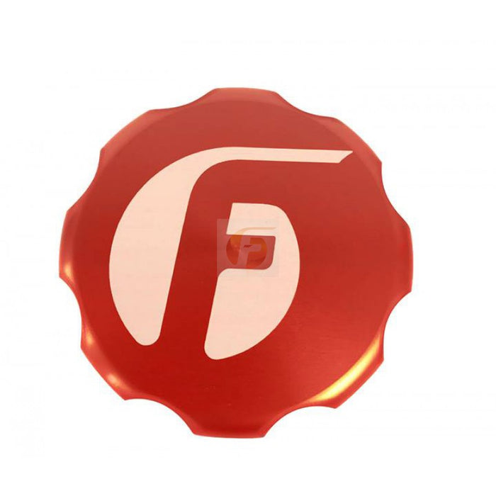 Fleece Performance FPE-OC-CR-F-RED Cummins Billet Oil Cap Cover Red Fleece Performance - Truck Part Superstore