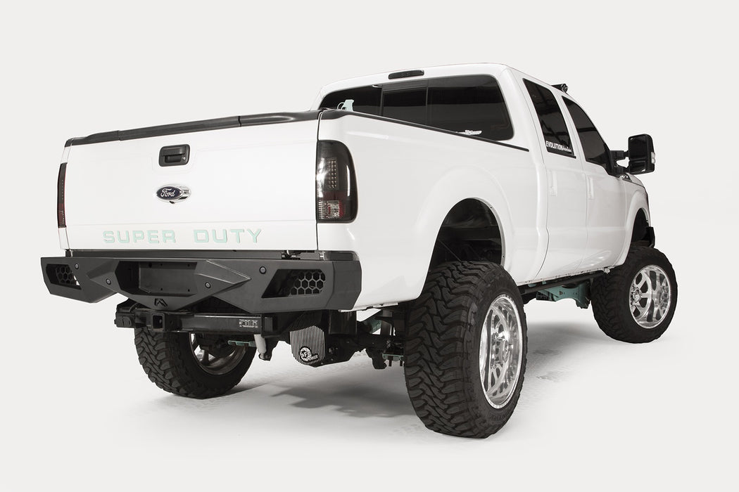 Fab Fours FS08-E1351-1 Vengeance Front Bumper; 2 Stage Black Powder Coated; No Guard; Sensor Rear; - Truck Part Superstore
