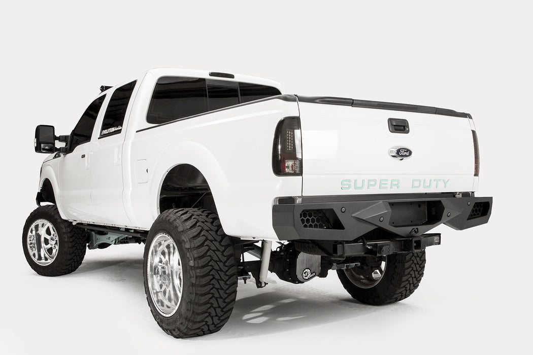 Fab Fours FS08-E1351-1 Vengeance Front Bumper; 2 Stage Black Powder Coated; No Guard; Sensor Rear; - Truck Part Superstore