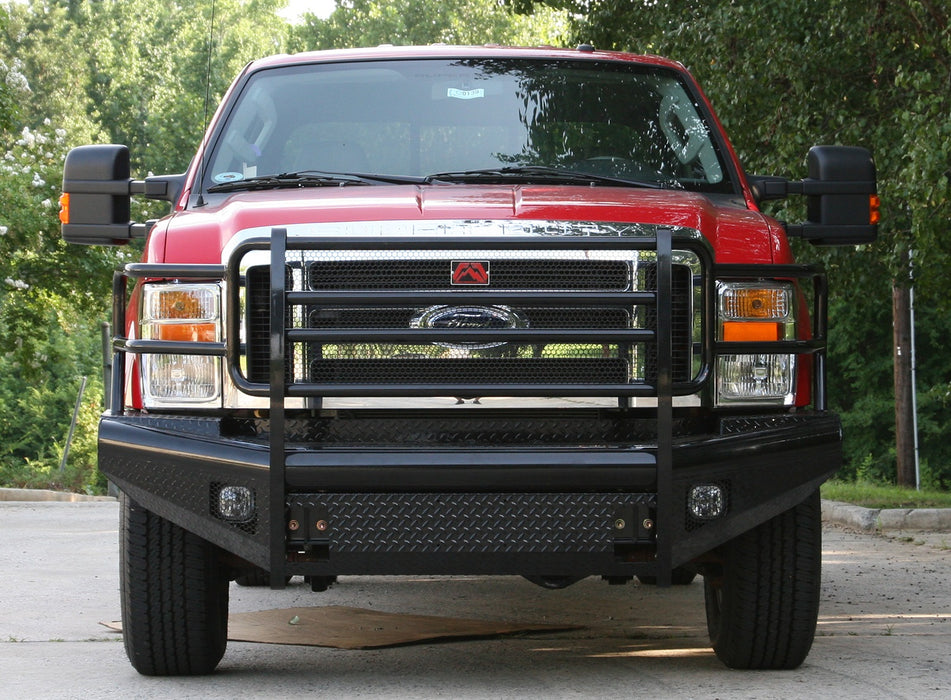 Fab Fours FS08-S1960-1 Black Steel Front Ranch Bumper - Truck Part Superstore