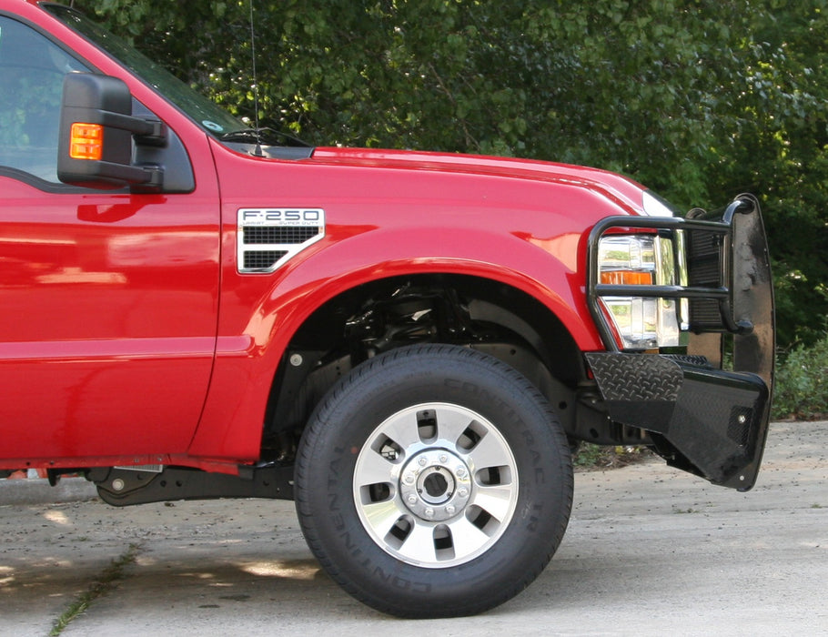Fab Fours FS08-S1960-1 Black Steel Front Ranch Bumper - Truck Part Superstore