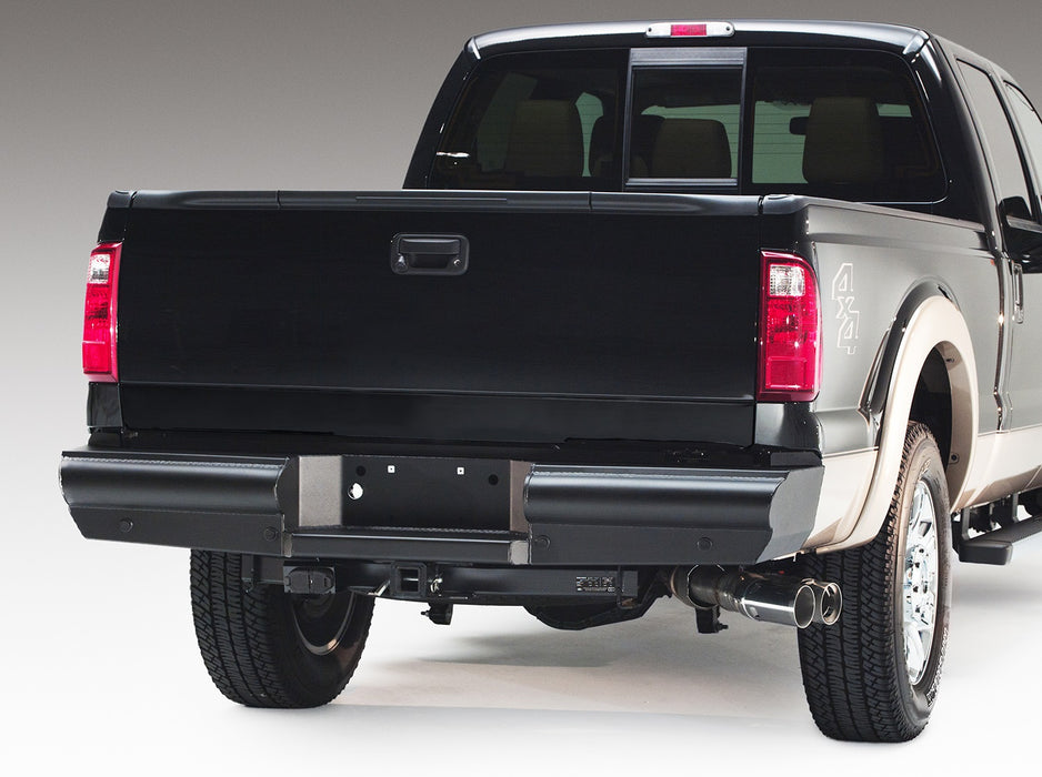 Fab Fours FS08-U1350-1 Elite Rear Bumper; 2 Stage Black Powder Coated; - Truck Part Superstore
