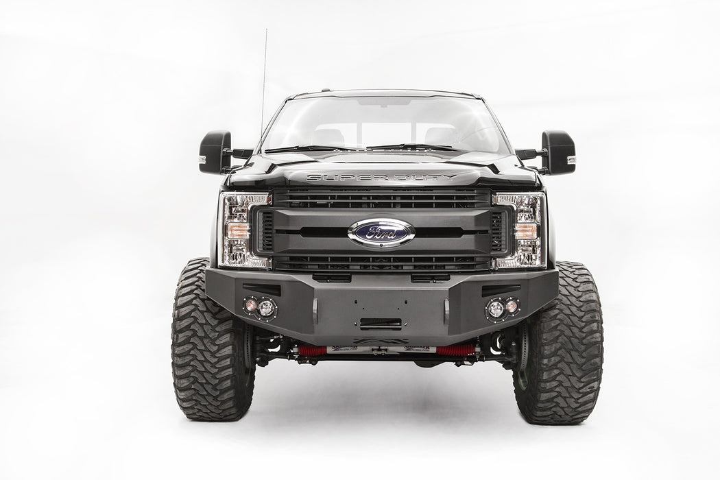 Fab Fours FS17-A4151-B Premium Winch Front Bumper; Uncoated/Paintable; w/No Grill Guard; [AWSL]; - Truck Part Superstore