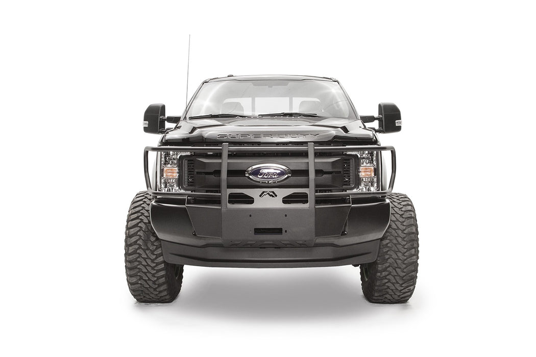 Fab Fours FS17-N4170-1 Winch Mount; Powder Coated; Front; w/Full Grill Guard; - Truck Part Superstore