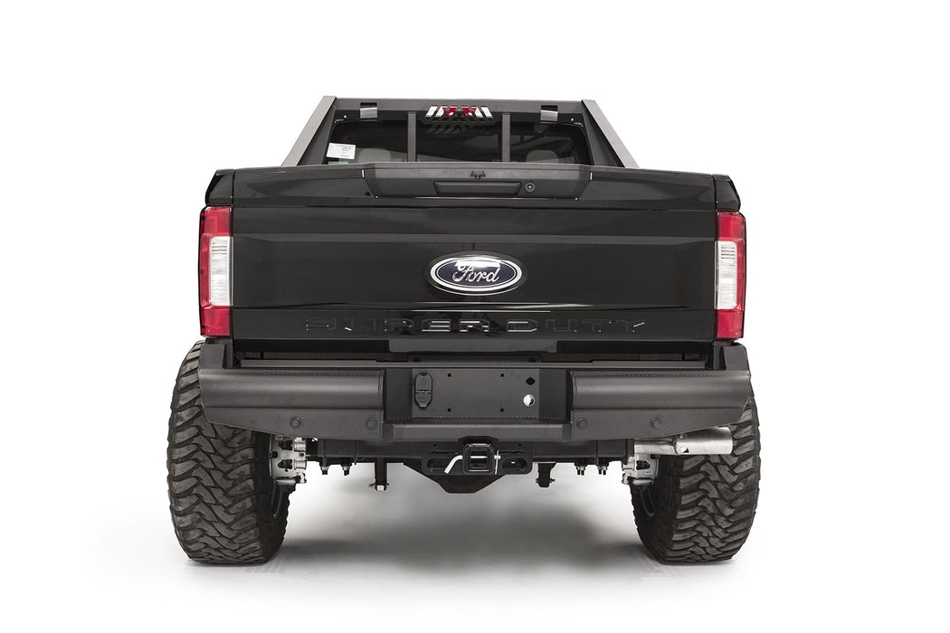 Fab Fours FS17-U4150-1 Elite Rear Ranch Bumper; 2 Stage Black Powder Coated; - Truck Part Superstore